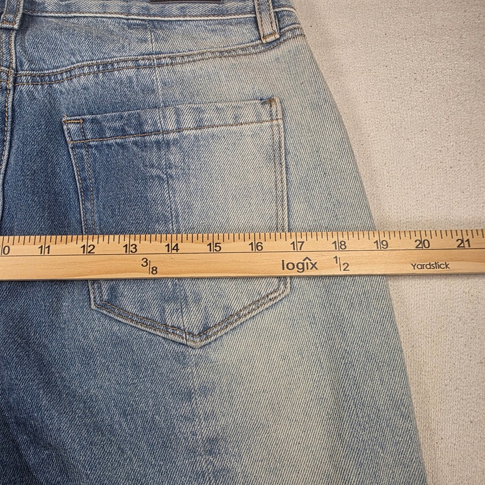 BLANKNYC The Bleecker Multi Tone Blue Colorblock Straight Leg Jean Size 27 - Picture 7 of 8